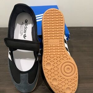 Adidas Kids Black and Blue Sneakers
